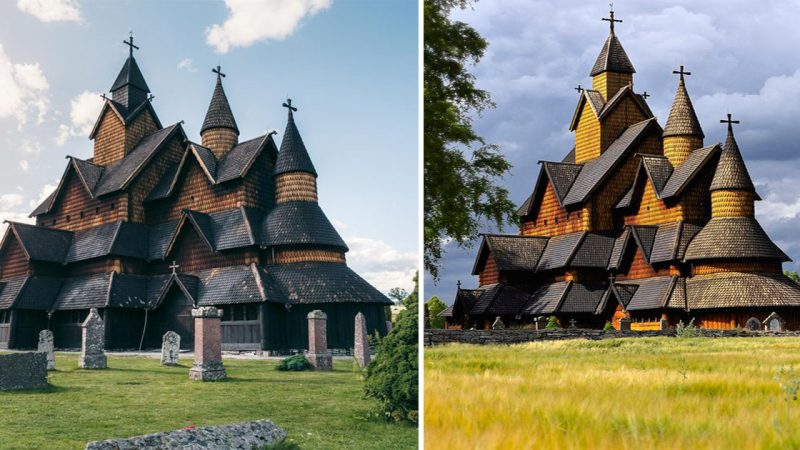 The Serene Beauty of a Church in Norway