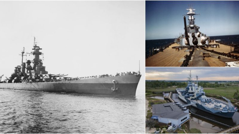 USS North Carolina (BB-55) Triumphantly Returns to New York Harbor After WWII Pacific Campaign – November 27, 1945